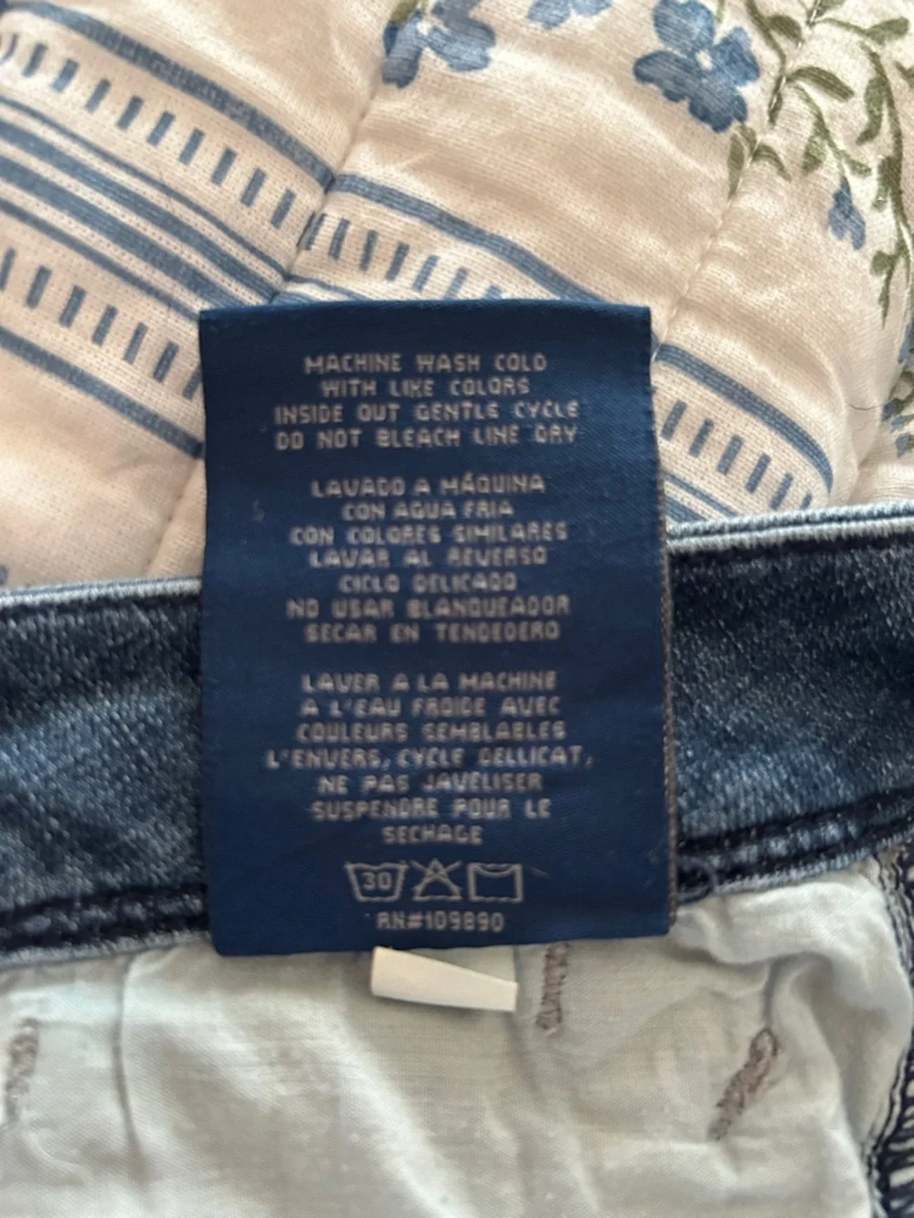 Seven7 Blue Embroidered Cropped Women’s Jeans - Picture 10 of 10